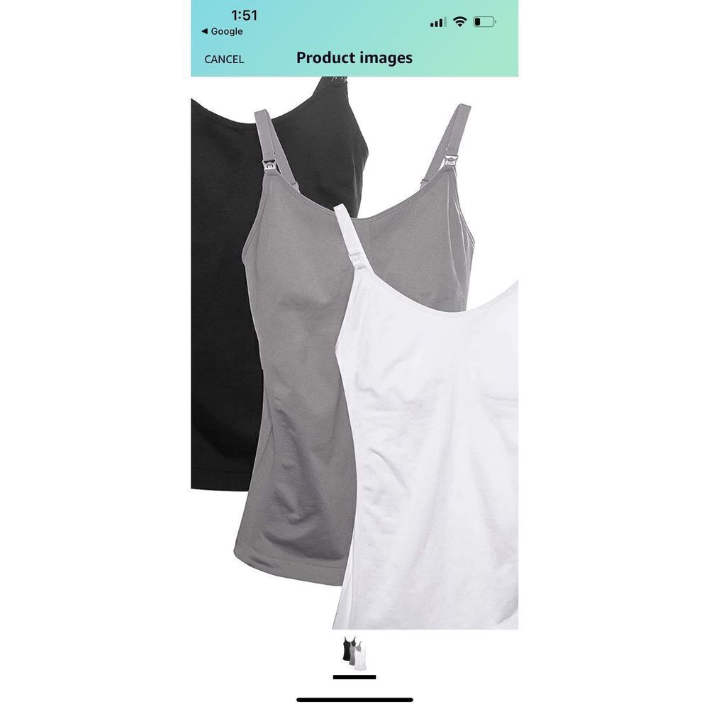 Women’s Everyday Cotton Blend Tank Top – Black, Gray, White